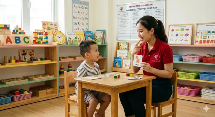 chỉnh âm cho bé chậm nói
